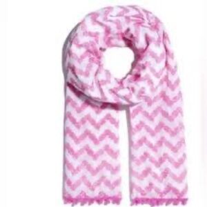 Lilly Pulitzer Pink and White Pineapple Print Scarf